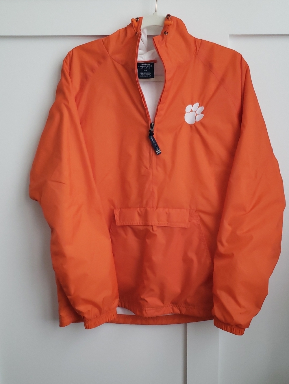 CLEMSON Charles River Pullover Jacket